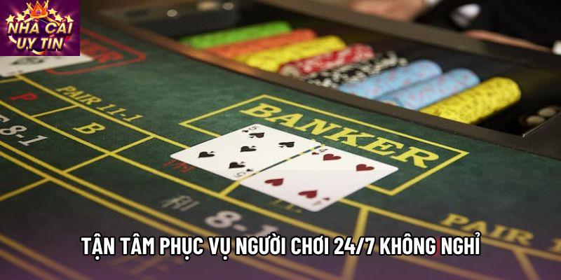 Tận tâm phục vụ người chơi 24/7 không nghỉ Tận tâm phục vụ người chơi 24/7 không nghỉ